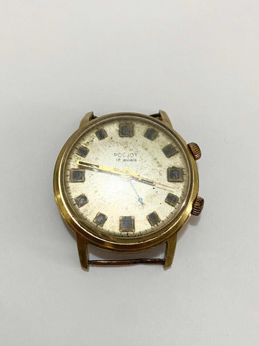 Relógio Antigo De Pulso Poljot 18 Jewels Dourado