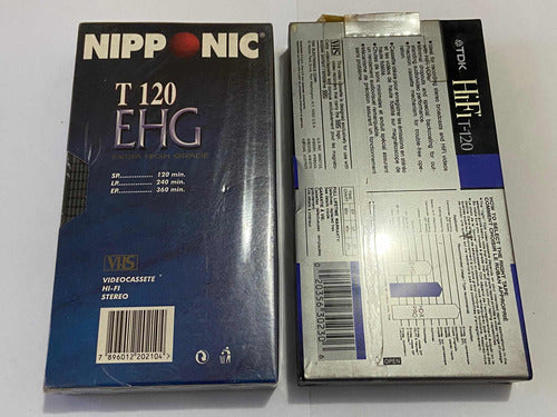 Fita Antiga Vhs Lacrada Virgem Nipponic E Tdk Hifi