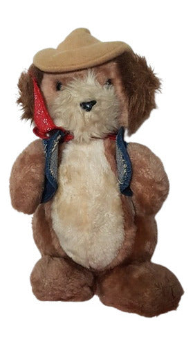 Antigo Urso Cachorro Cowboy Dakin 1981 Coreia 32cm