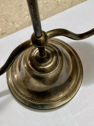 Castiçal Porta Velas Antigo Cor Prata