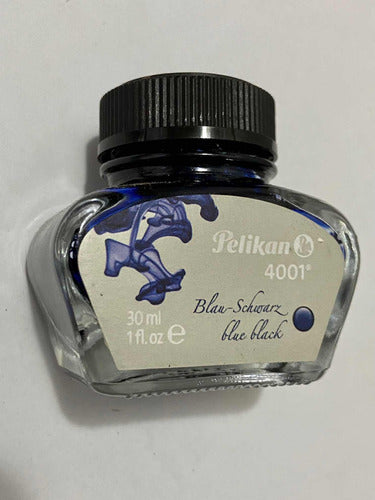 Tinta Para Caneta Pelikan 4001 Germany Blue Black Antiga