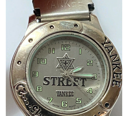 Relógio Antigo Yankee Street Anos 80 Prata