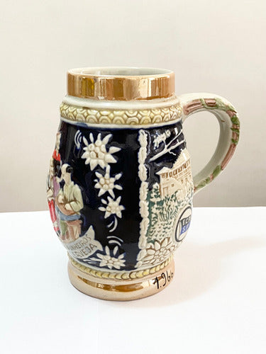 Caneca Cerâmica Antiga 1966 Festa Da Cerveja Clube Pinheiros