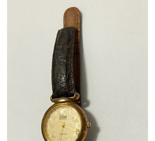 Relógio Antigo Dumont Quartz Dourado