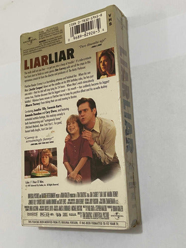 Antiga Fita Vhs Lacrada Jim Carrey - Liar Liar Trust Me 1997