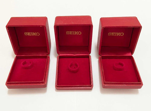 Caixa Porta Relógio Seiko Vermelha