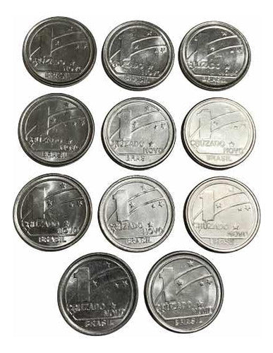 Lote Moedas Antigas Brasil 1 Cruzado