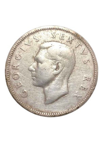 Antiga Moeda De Prata 1951 Africa Do Sul 2 Shillings