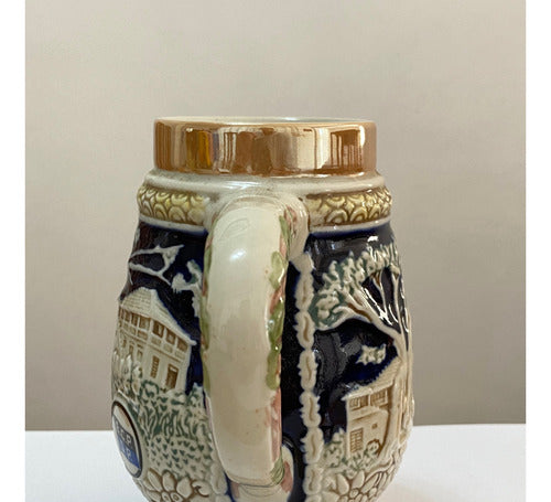 Caneca Cerâmica Antiga 1966 Festa Da Cerveja Clube Pinheiros