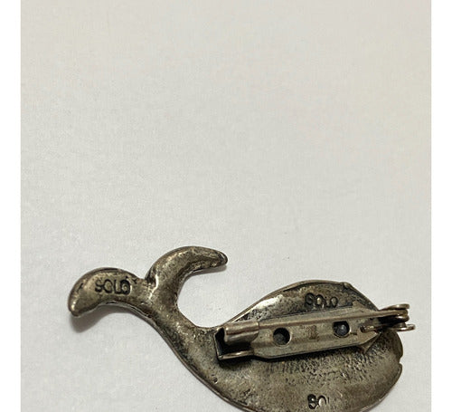 Broche Antigo Peixe Prata 925