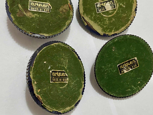 Bases Artpen No 600 Giratórias Antigas 9cm (4 Unid.)