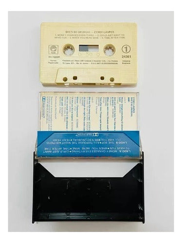 Antiga Fita K7 Cassete Cyndi Lauper Shes So Unusual