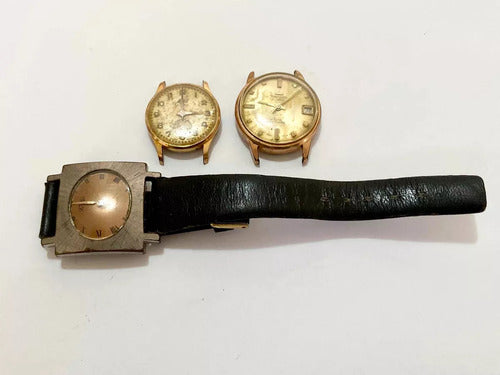 Lote Relógios Antigos Fortissimo 21 Mafil 21 Rubis Suiço