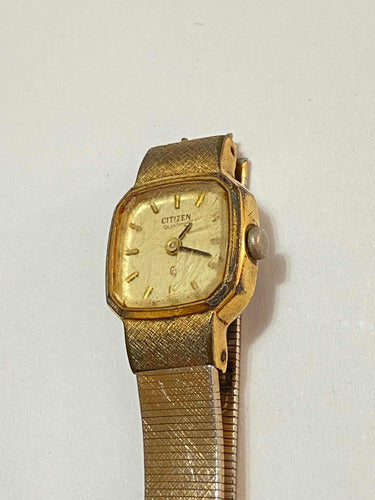 Relógio Antigo Citizen Quartz Japan 3220 Dourado