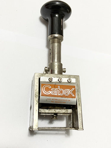 Carimbo Numerador Carbex Com Caixa Original