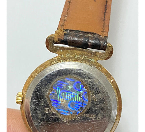 Relógio Antigo Dumont Quartz Dourado