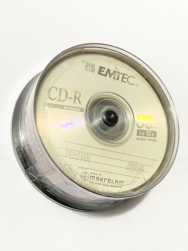 Caixa Cd -r Emtec 80mim/700mb Lacrado Virgem 25uni
