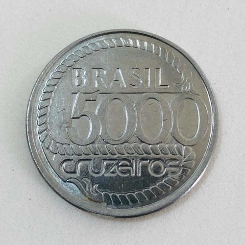Moeda Antiga 5000 Cruzeiros Tiradentes 1992