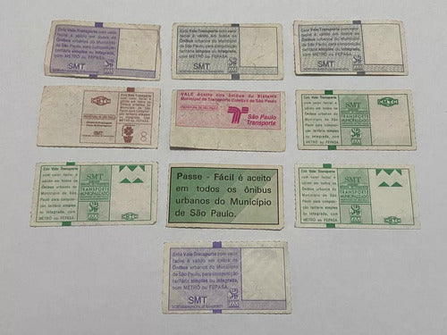 Passes Antigos Passagem De Onibus Cmtc Smt Lote