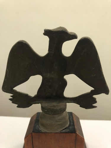 Escultura Antiga Águia Alemanha Troféu Cor Prata