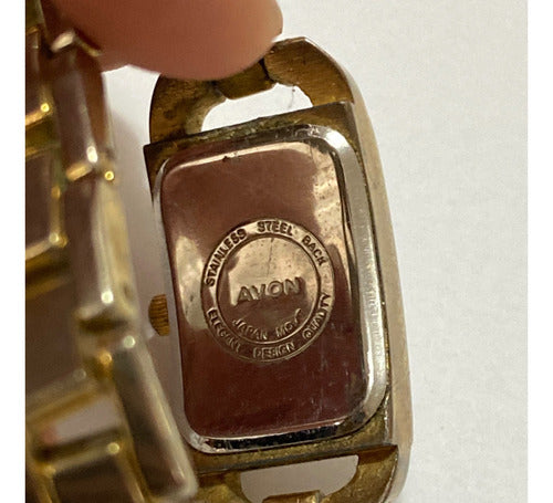 Relógio Antigo Quartz Avon Com Pedras