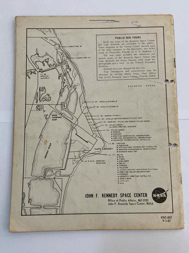 Livreto guia Antigo Nasa Kennedy Space Center