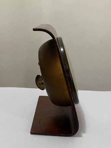 Relógio Antigo Acordina De Mesa Madeira