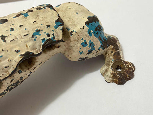 Antigo Jacaré de Farmácia Apertador de Rolhas -Ferro Fundido