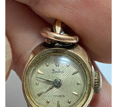 Relógio Antigo Dalva 17 Rubis Plaquer Ouro 20 Microns