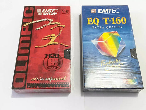 Fita Antiga Vhs Lacrada Virgem Emtc Basf E Emtec Eq T-160