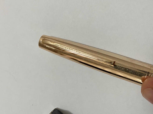 Conjunto Canetas Hero 330 Douradas Antigas C/ Estojo