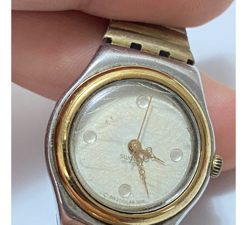 Relógio Antigo Suíço Swatch Irony 1995 Elástico Swiss Made