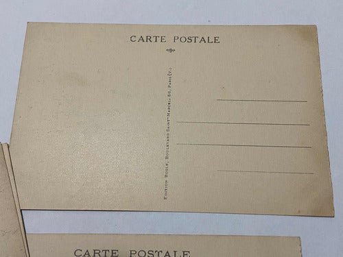 Antiga Coleção Cartões Postais Fotos De Animais Museu Paris