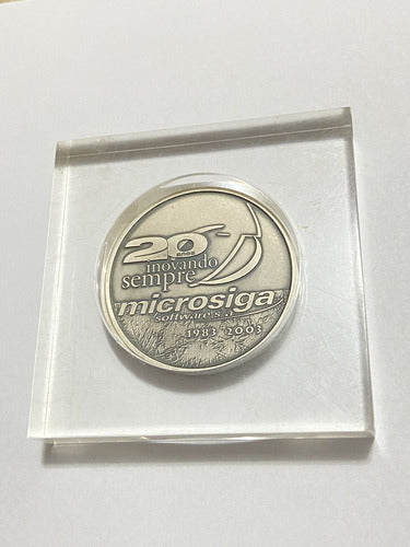 Medalha Antiga Casa Da Moeda Do Brasil Prata 900