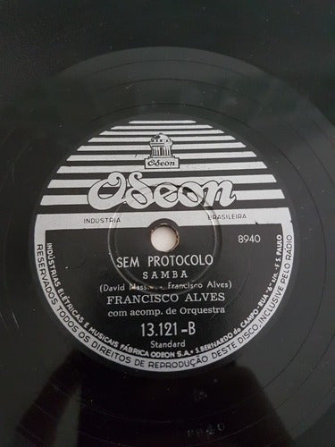 Disco Antigo 78 Rpm Francisco Alves - São Paulo