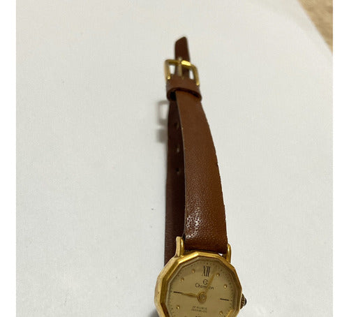 Relógio Antigo Champion 17 Rubis Incabloc Dourado