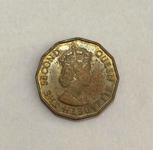 Moeda Antiga 1959 Nigeria 3 Pence