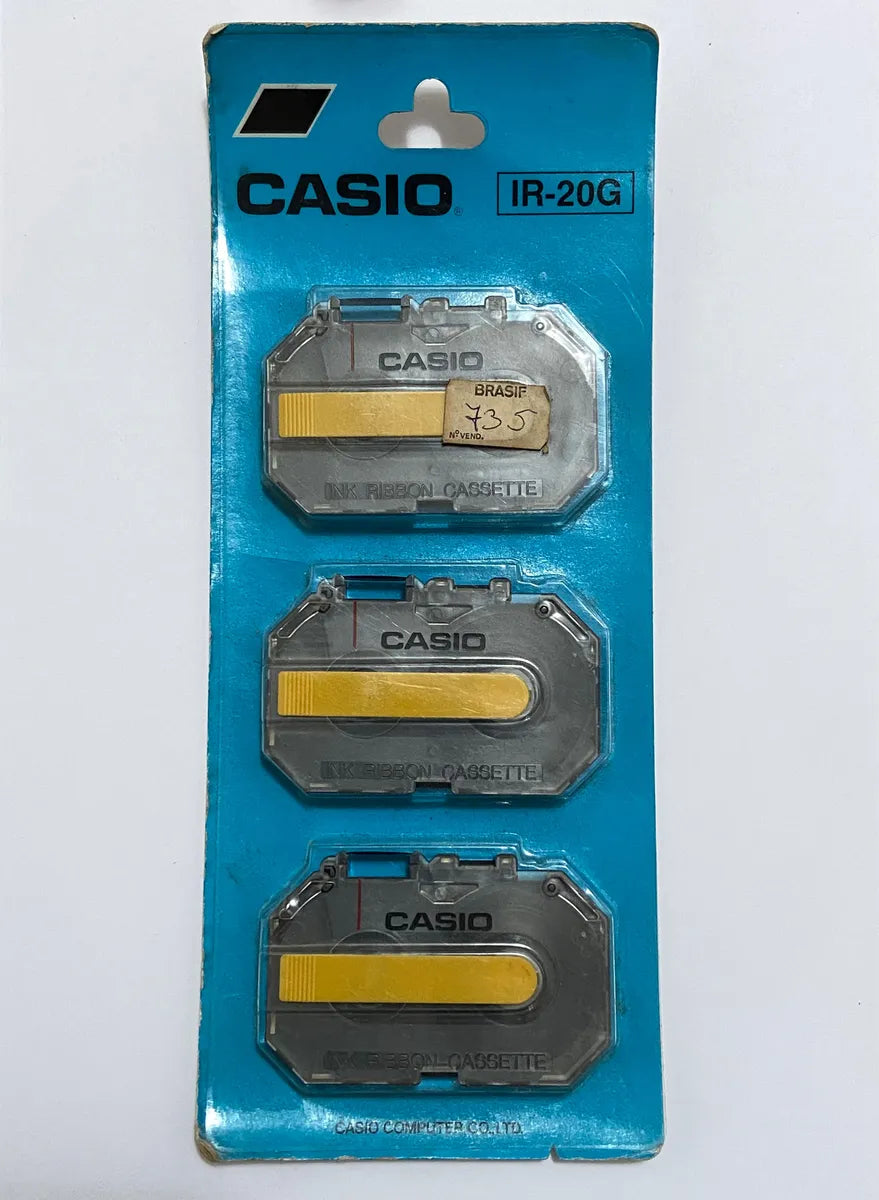 Antiga Fita De Tinta Casio Ir-20g Nova Lacrada Pacote Raro