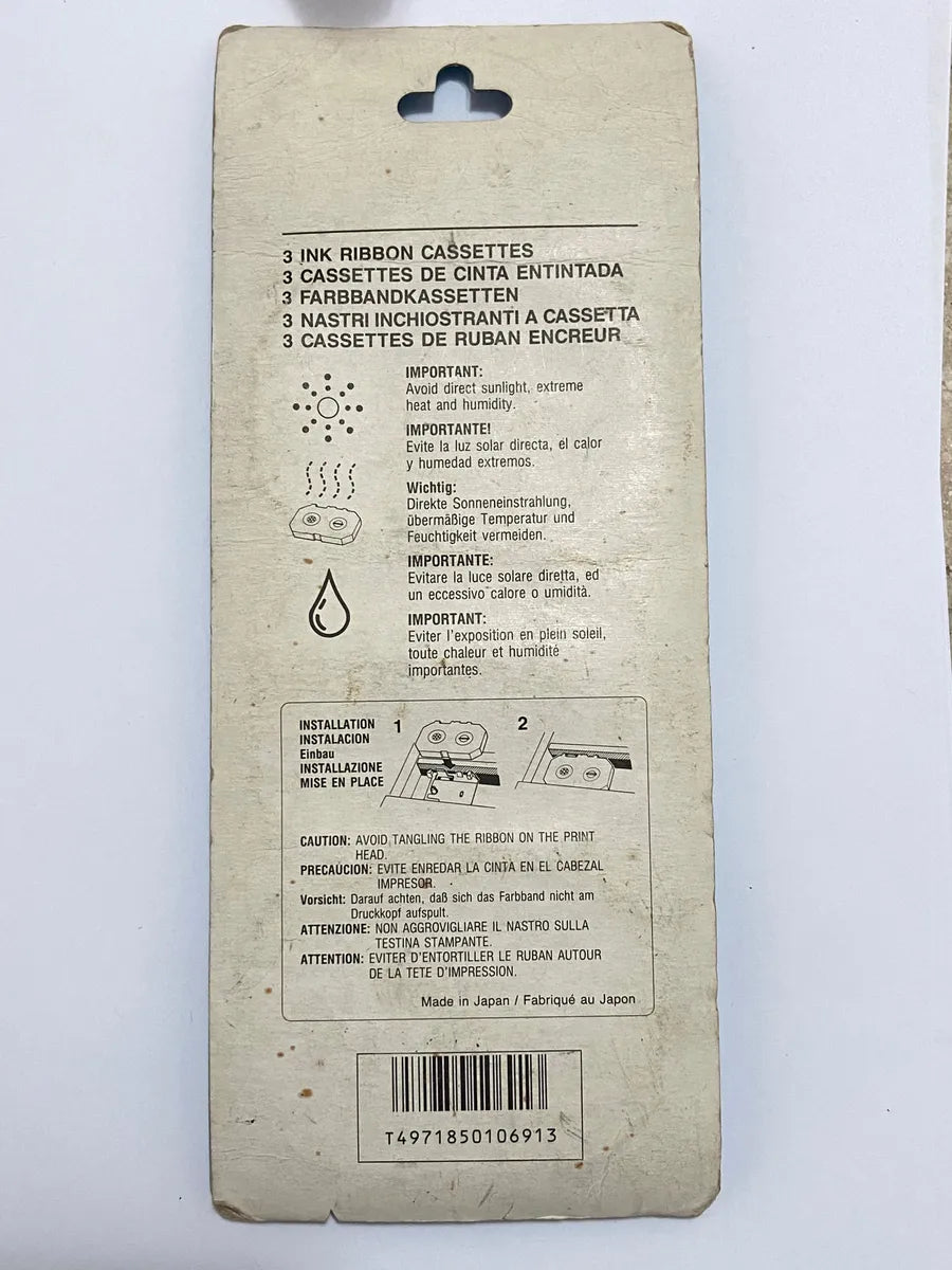Antiga Fita De Tinta Casio Ir-20g Nova Lacrada Pacote Raro