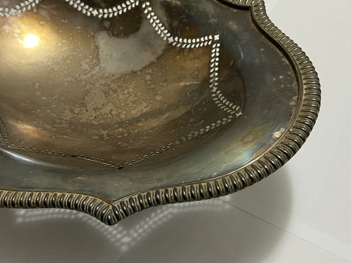 Cesta Antiga Mappin & Webb Ltd Princes Plate Prata