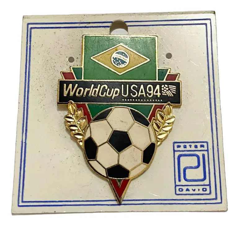 Broche Antigo Dourado Copa Do Mundo De Futebol 1994 Usa