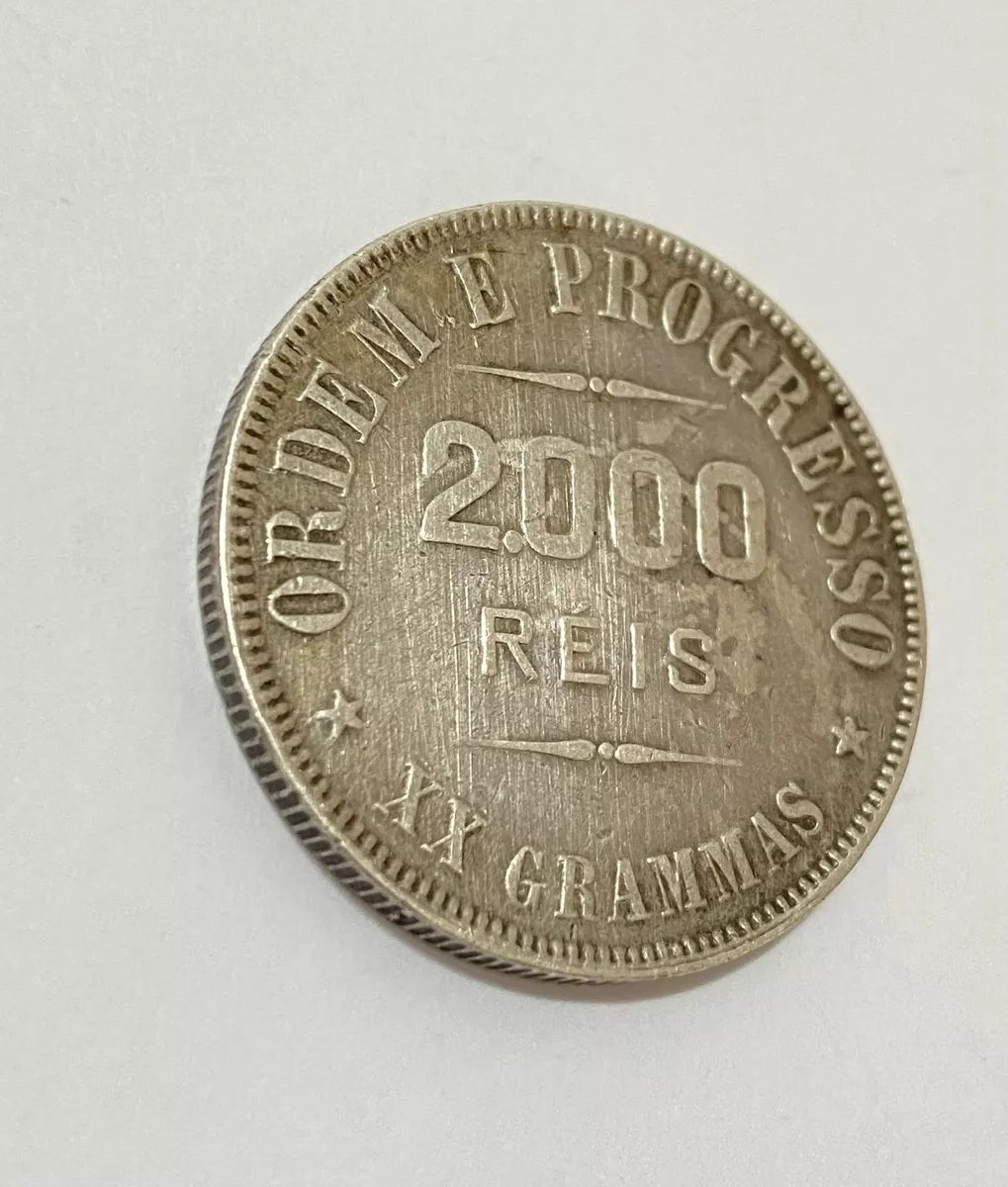 Moeda Prata 2000 Reis 1911