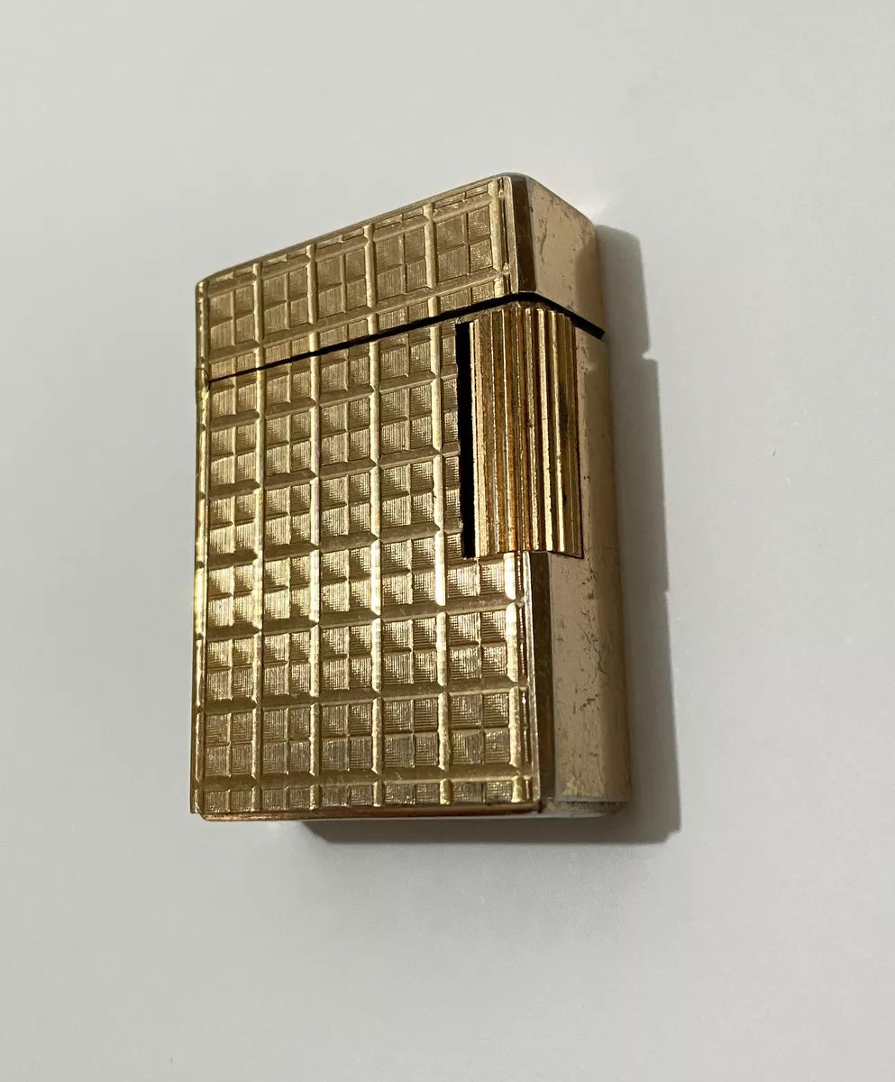 Isqueiro Antigo Klb Throne Butane Dourado