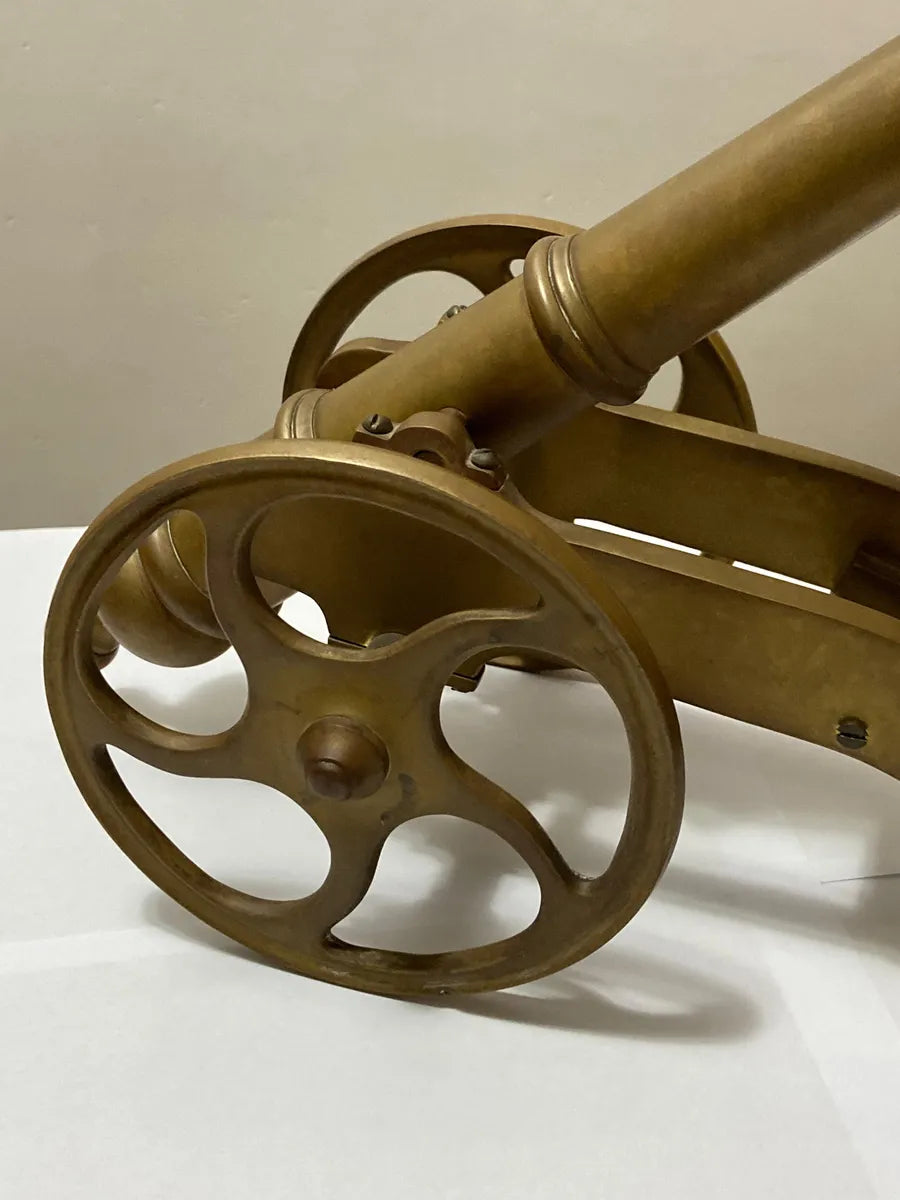 Canhão Decorativo Antigo Em Bronze John Somers Js Mg 46cm