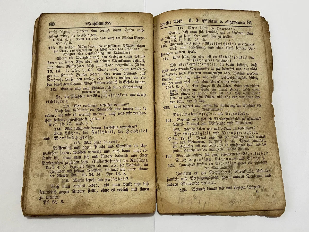 Livro Antigo - Raro Catecismo De Martinho Lutero - Der Kleine Katechismus