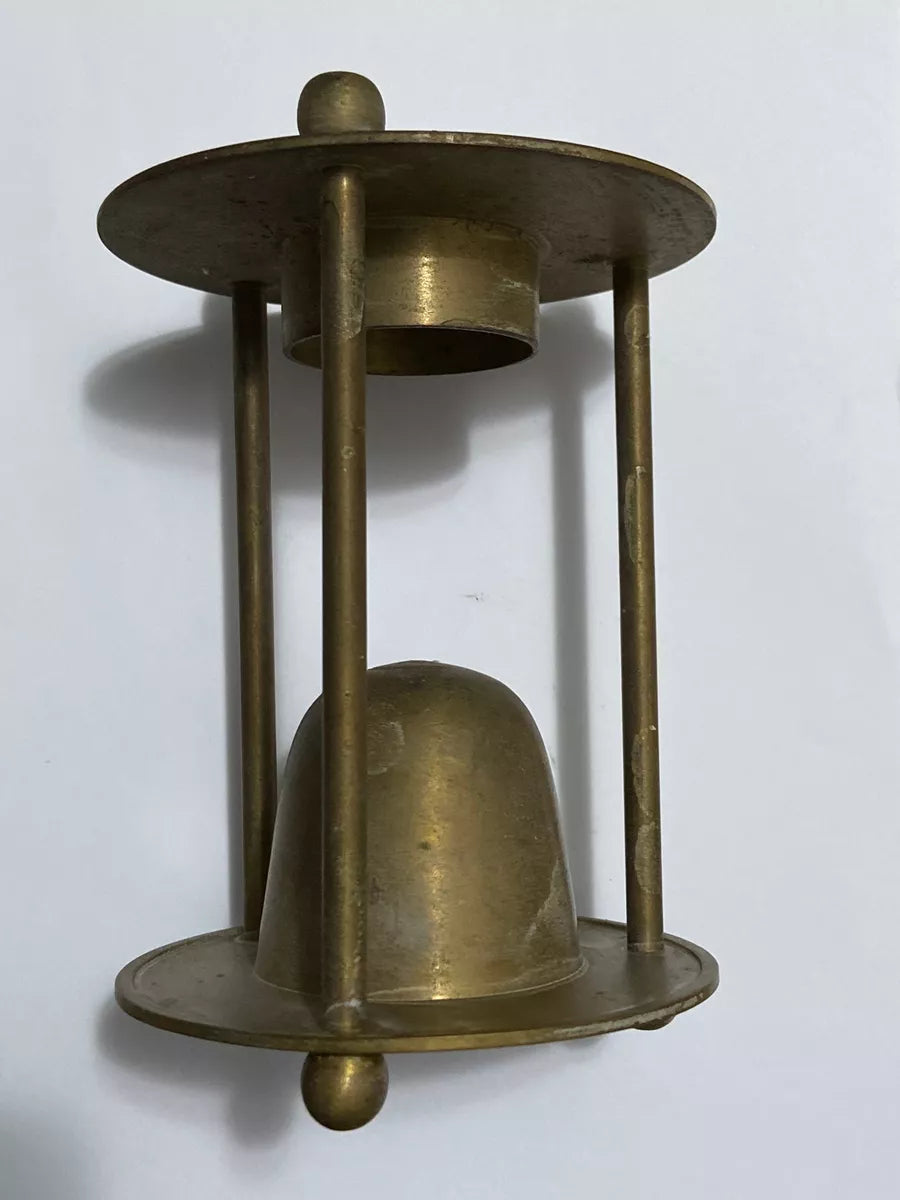 Antigo Raro Queimador De Óleo Essencial / Aquecedor Em Latão