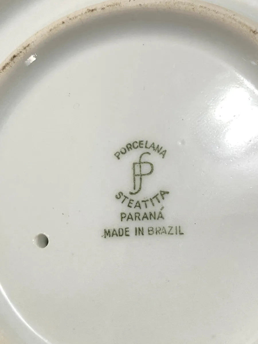 Conjunto Antigo Sopeira E Molheira Em Porcelana Steatita