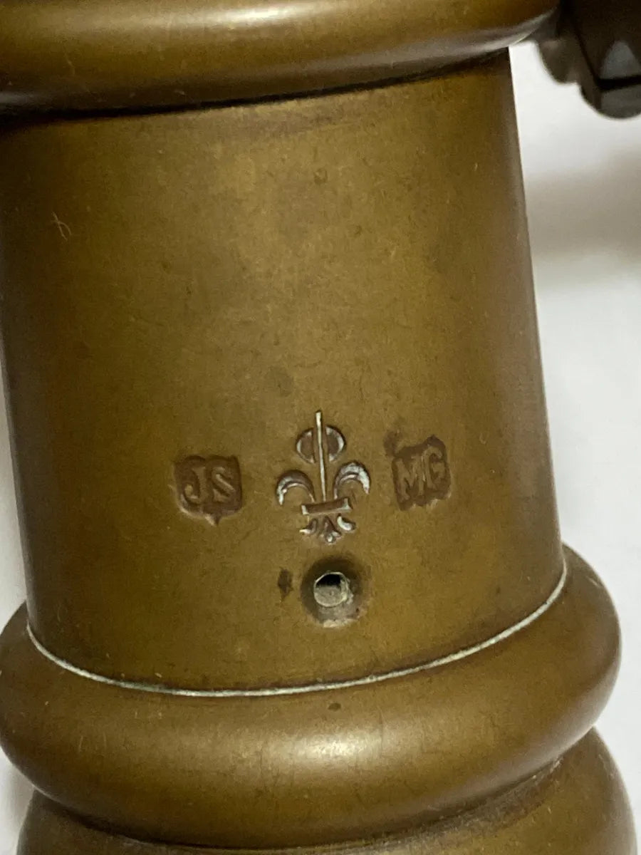 Canhão Decorativo Antigo Em Bronze John Somers Js Mg 46cm