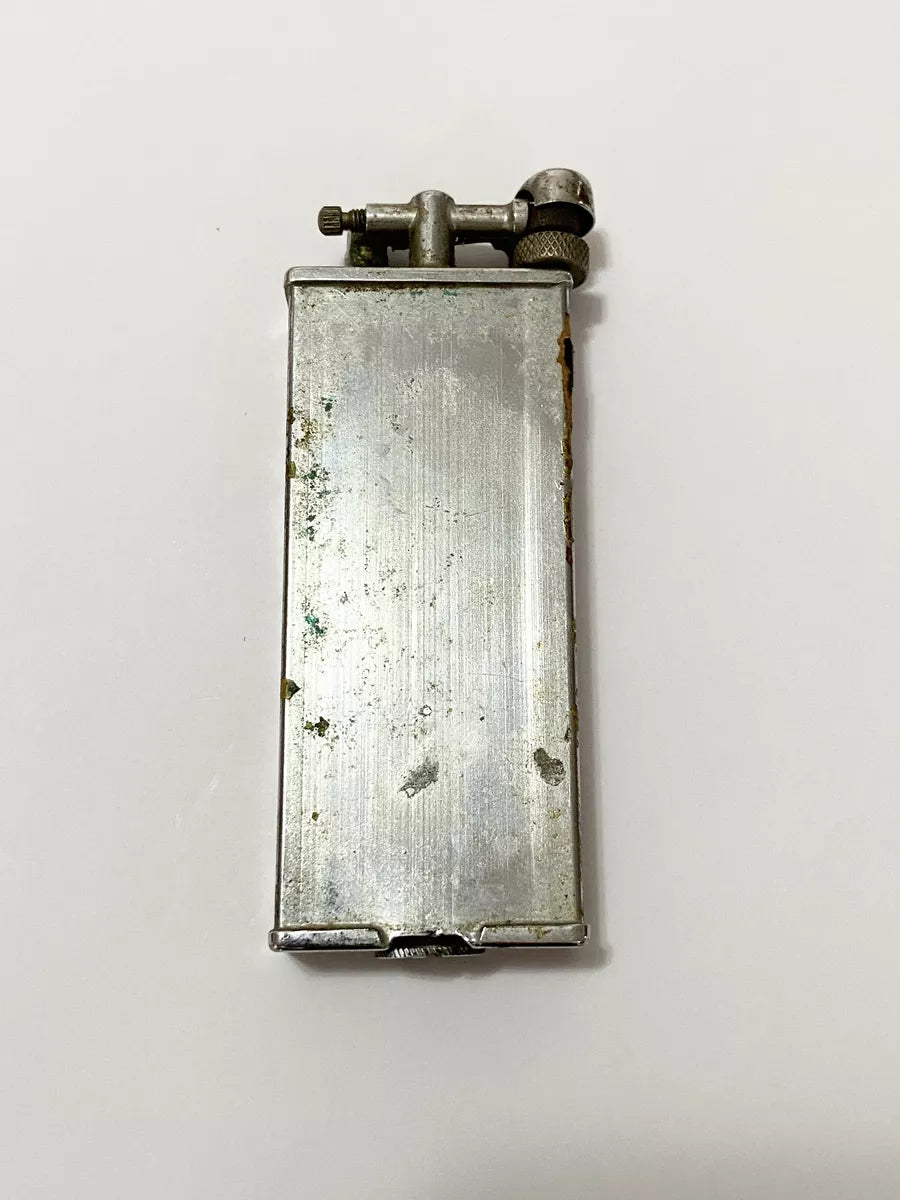 Isqueiro Antigo Marca A D Cromado Prata