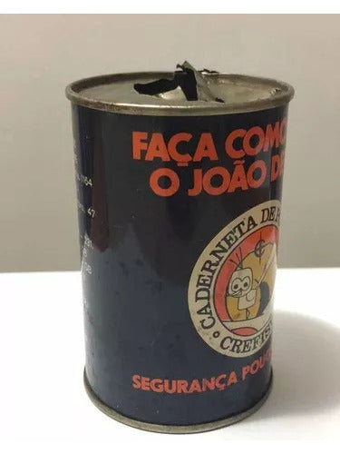 Cofrinho de lata Antigo Crefisul João De Barro  Anos 70